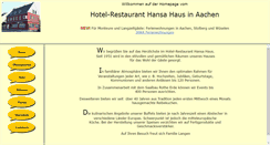 Desktop Screenshot of aachen-hansahaus.de